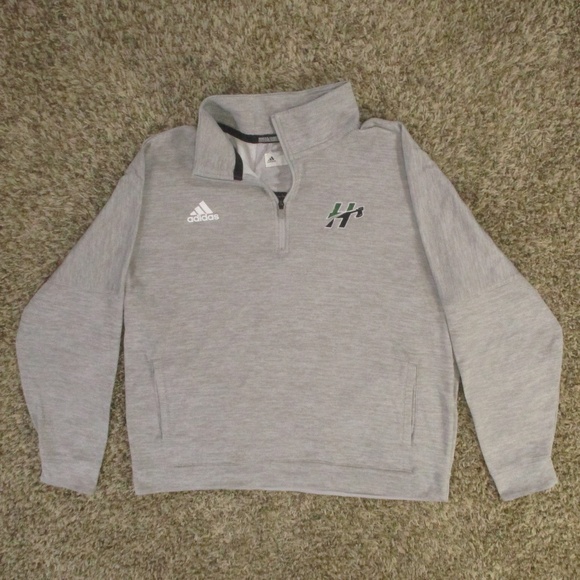 Huntington University Sweatshirt Men's 2XL Heather Gray 1/4 Zip Embroidered‎ - Picture 1 of 8